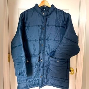 Vintage Sears blue puffer oversized unisex